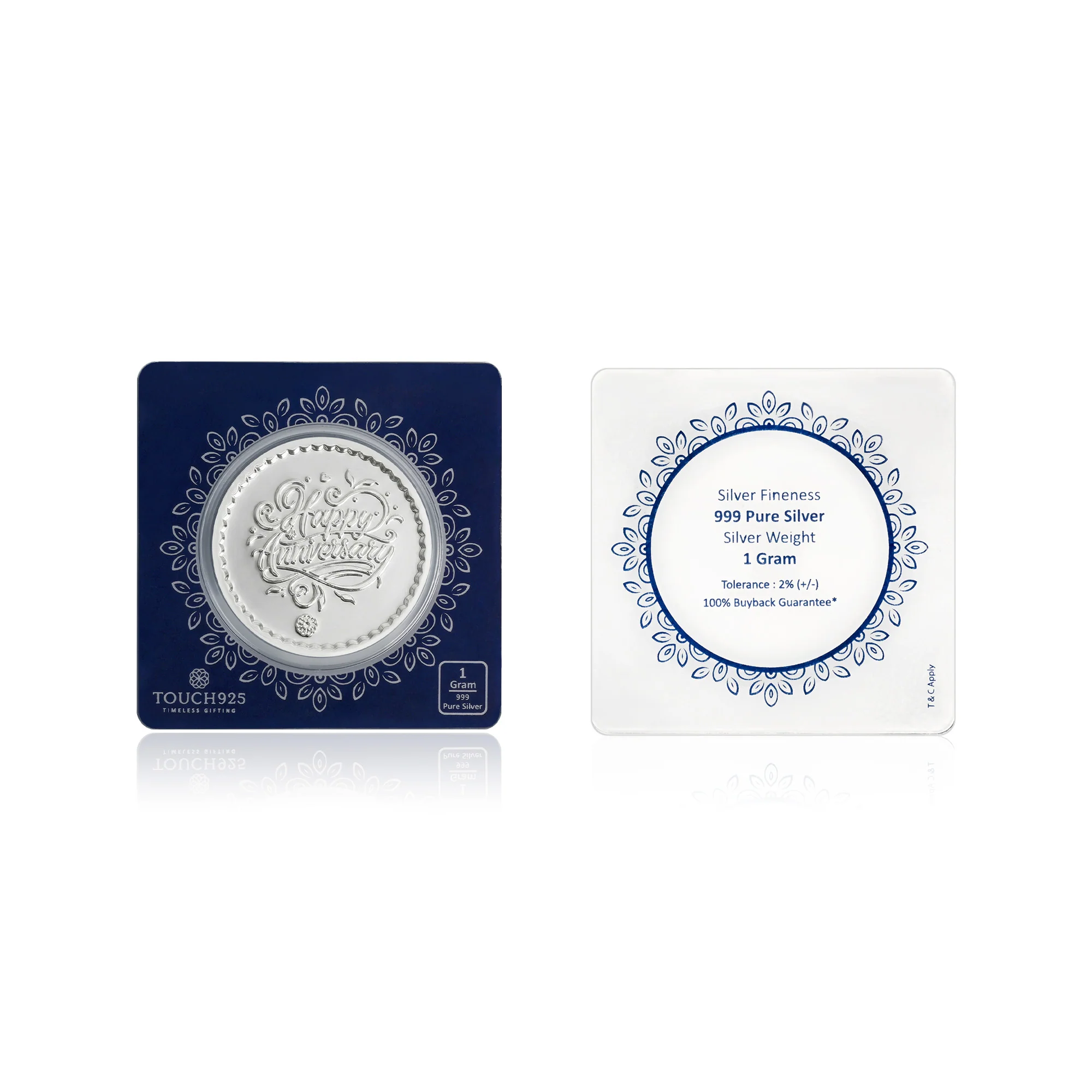 1g Happy Anniversary 999 Silver Coin - Image 4