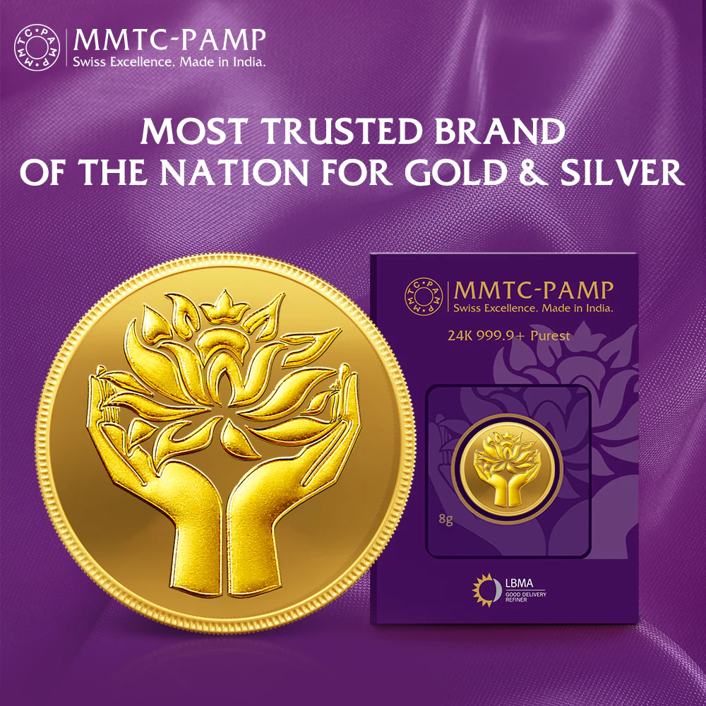 24K (999.9+) Purest 8 gm Lotus Gold Coin - Image 3