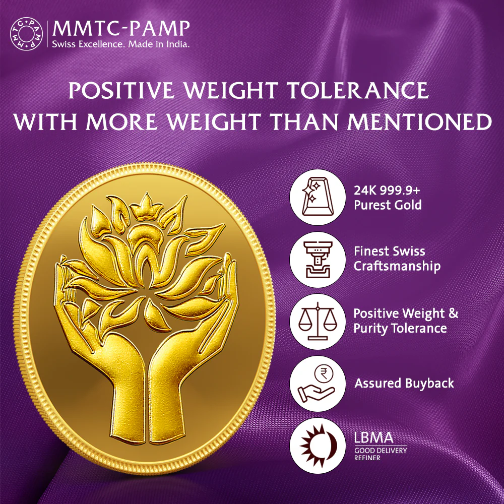 24K (999.9+) Purest 8 gm Lotus Gold Coin - Image 5