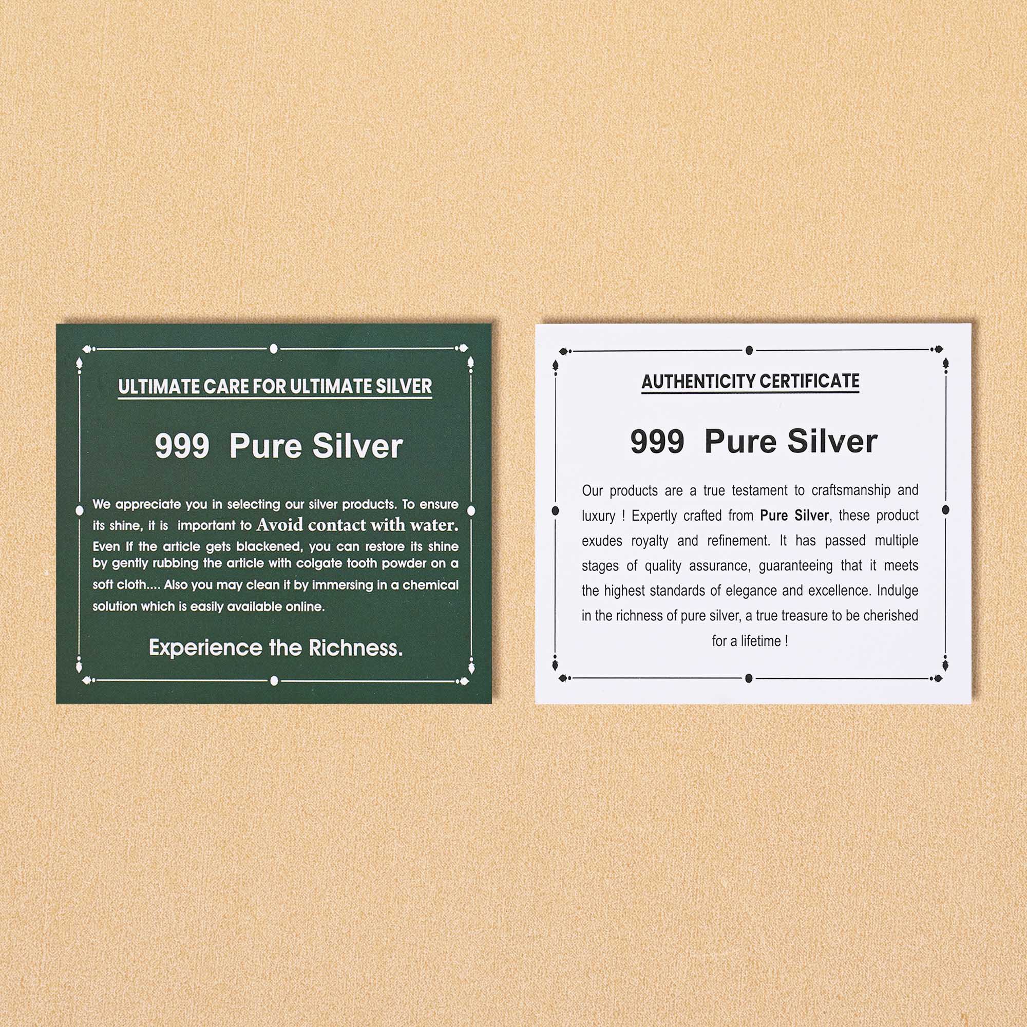 999 Silver Ganesh Ji Decorative Idol - Image 6