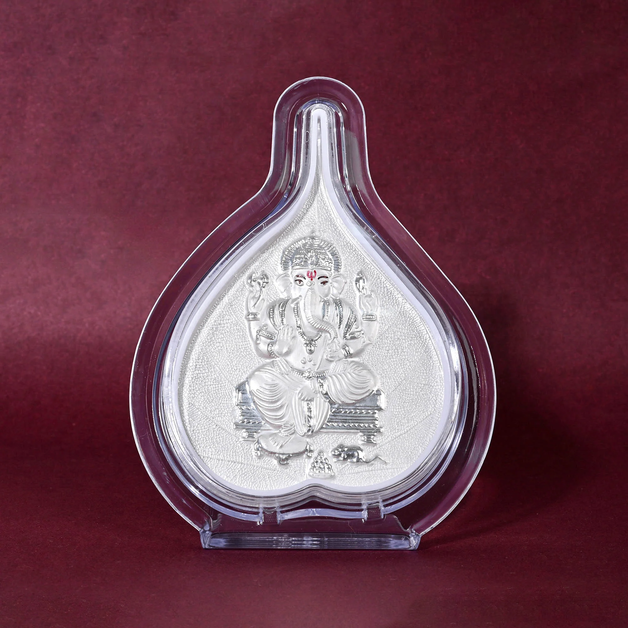 999 Silver Ganesh Ji Frame - Image 3