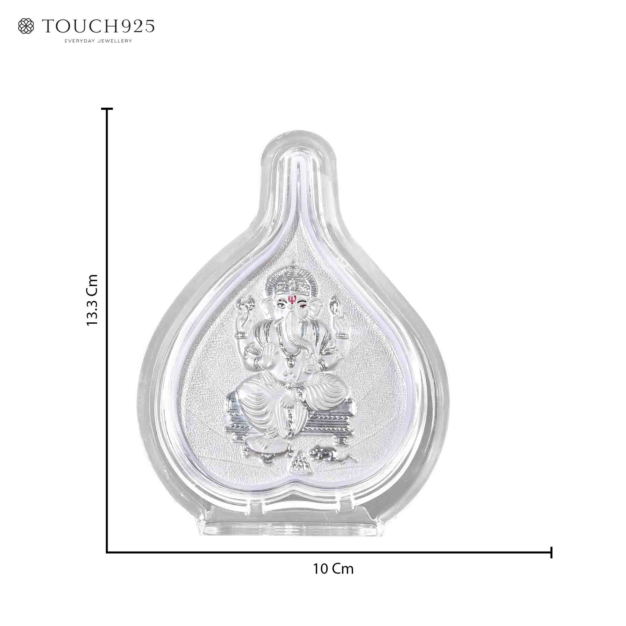 999 Silver Ganesh Ji Frame - Image 6