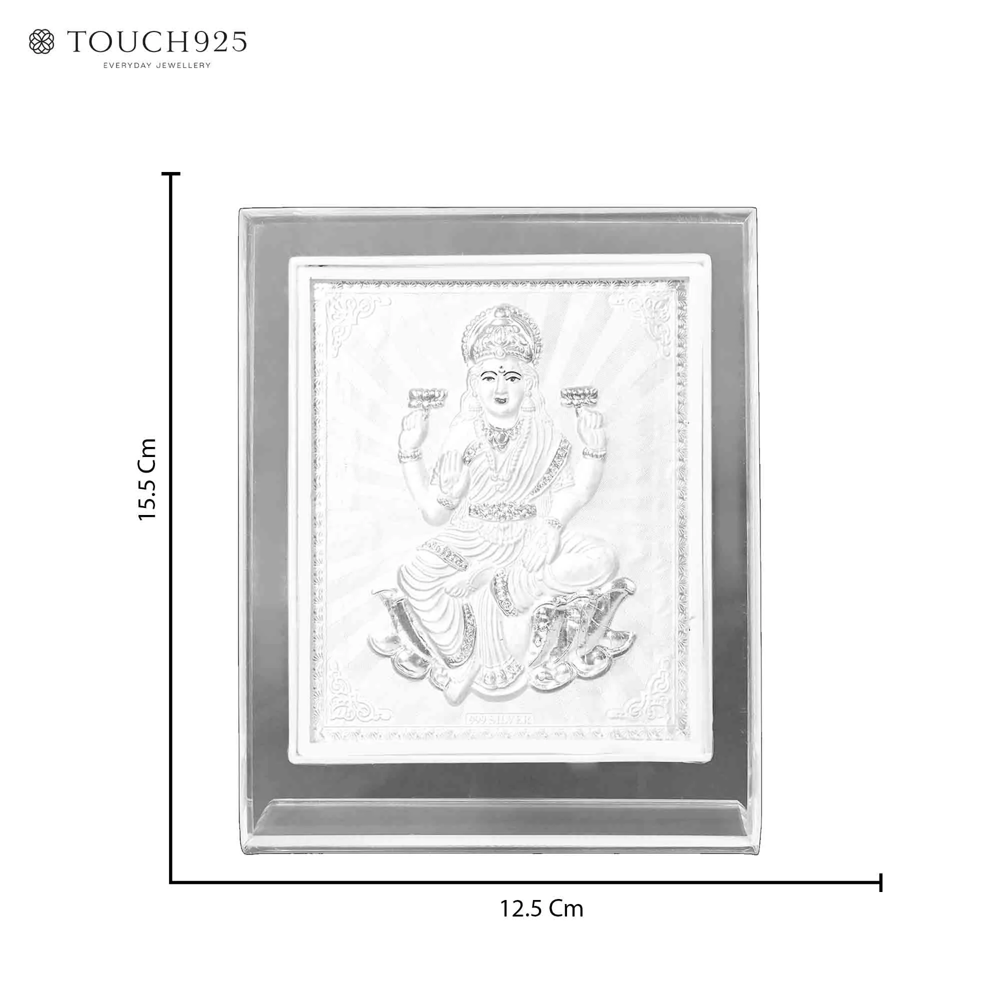 999 Silver Godess Laxmi Idol Frame - Image 6