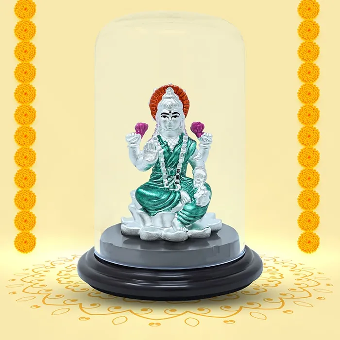 999 Silver Lakshmi Narayan Grace Idol - Image 3