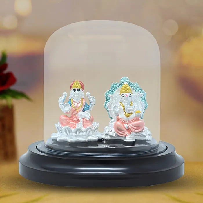 999 Silver Laxmi Ganesh Abundance Idol - Image 3