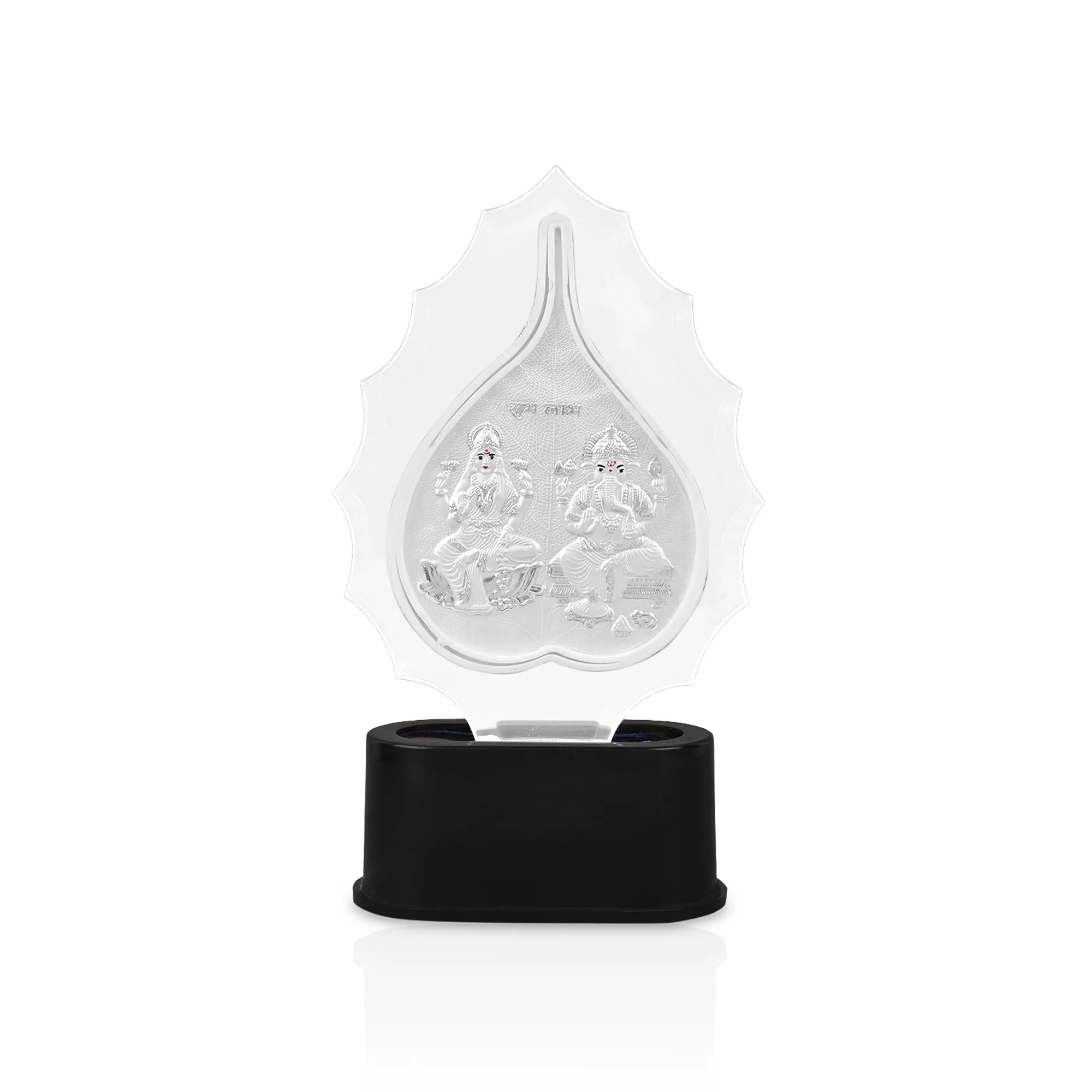 999 Silver Laxmi Ganesh Idol Stand - Image 4