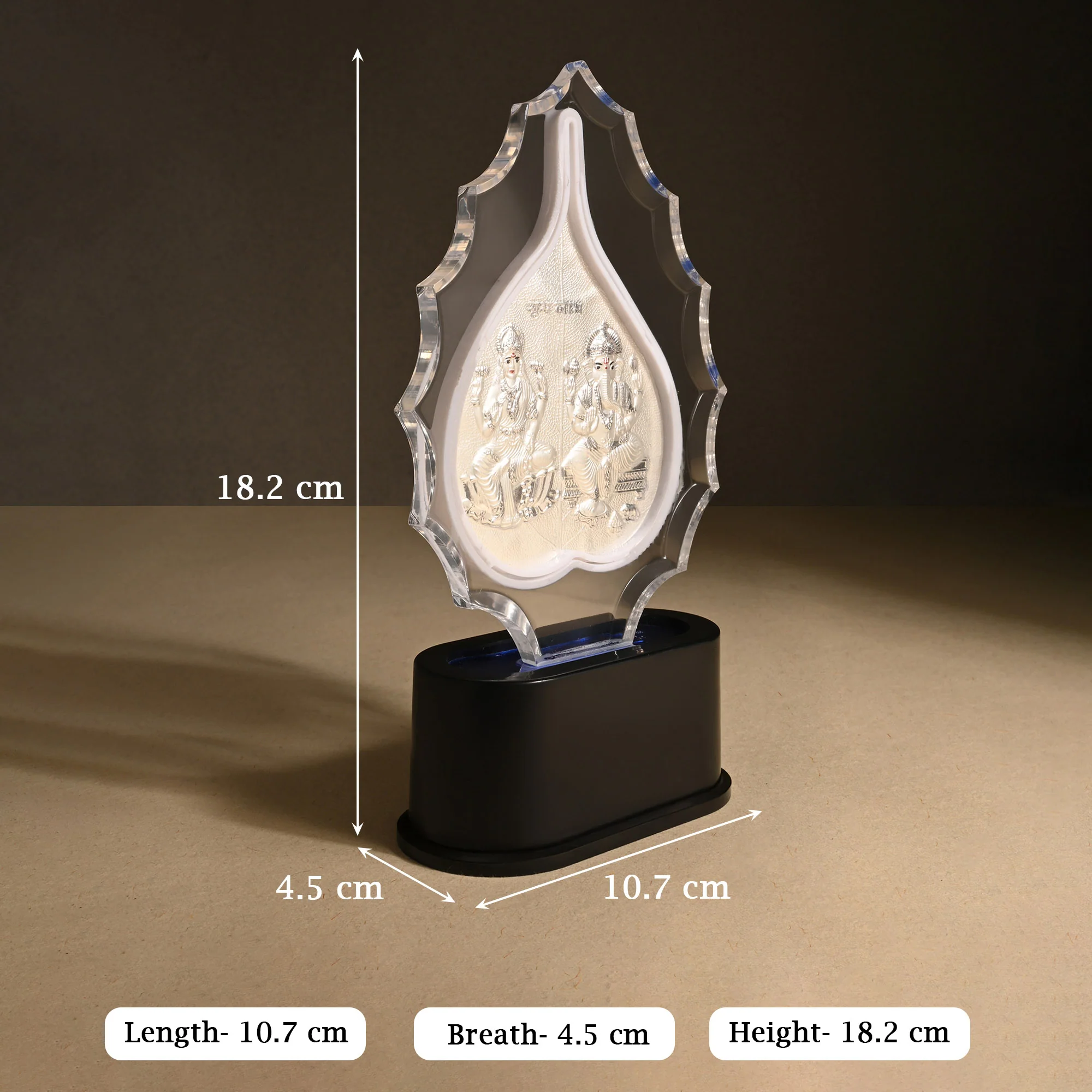 999 Silver Laxmi Ganesh Idol Stand - Image 5