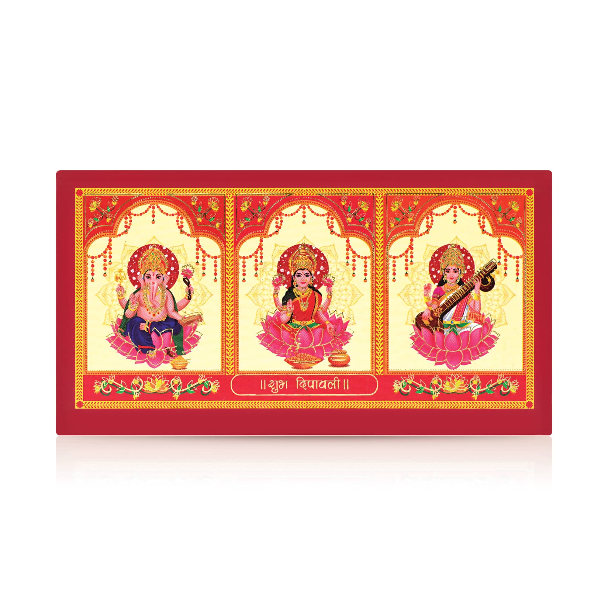 999 Silver Laxmi Ganesh Saraswati Coin Set - Image 4