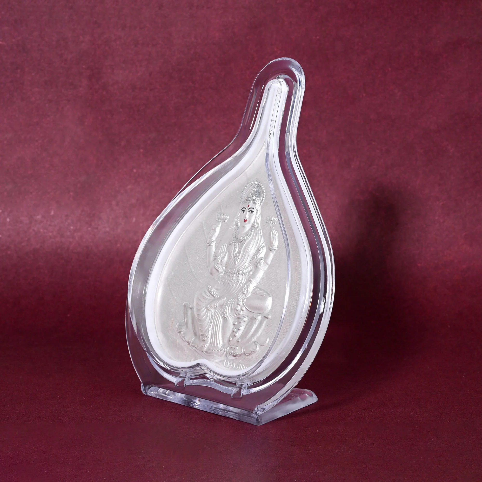 999 Silver Laxmi Ji Idol Frame - Image 4