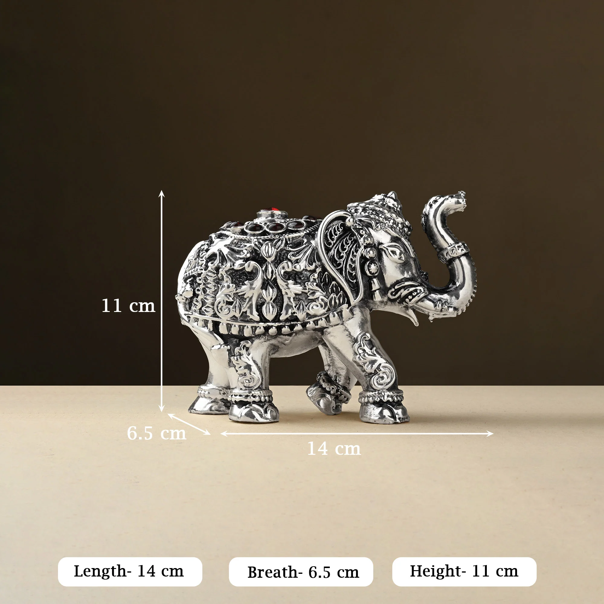 999 Silver Pair Elephant Gift Box - Image 5