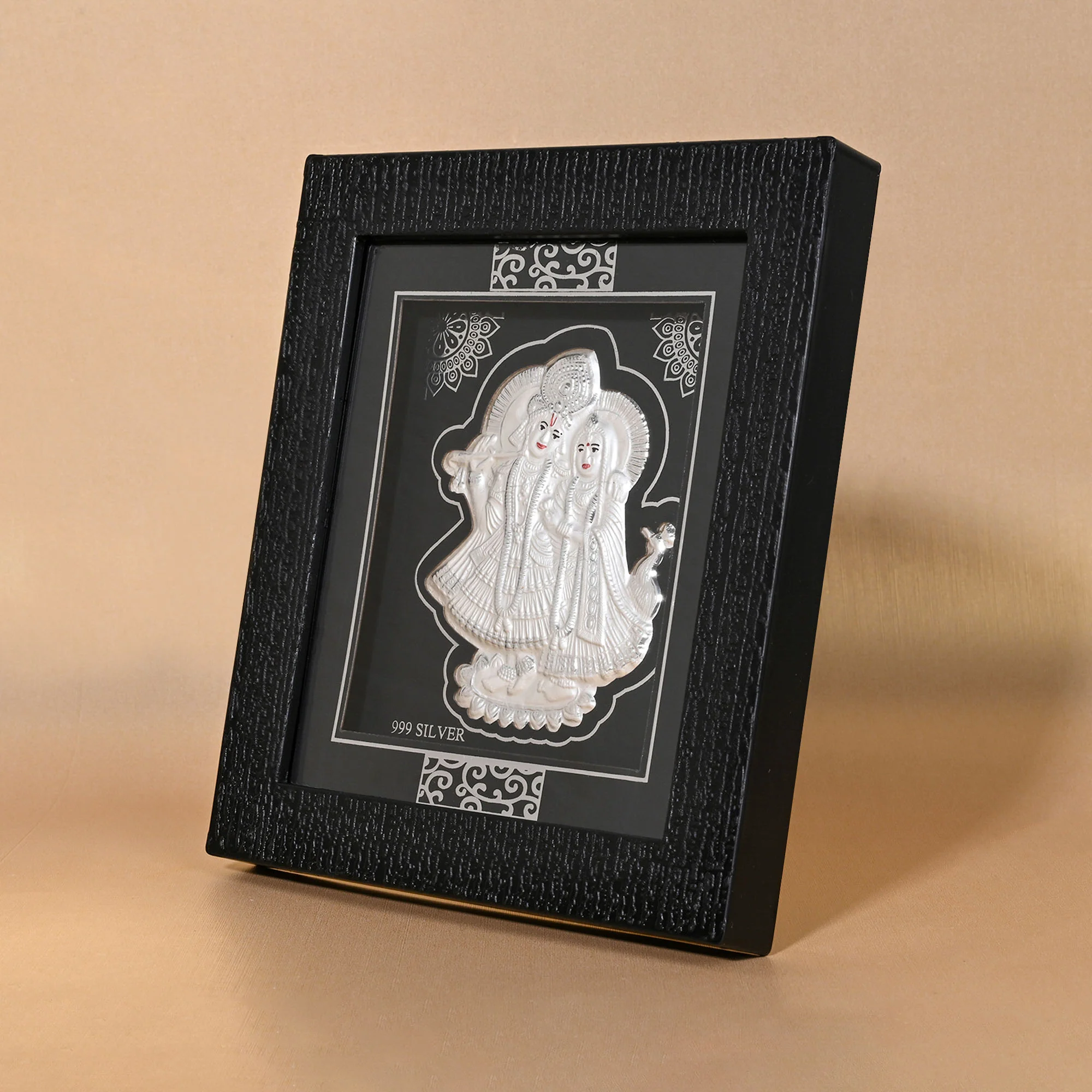 999 Silver Radha Krishna Eternal Love Idol Frame - Image 4