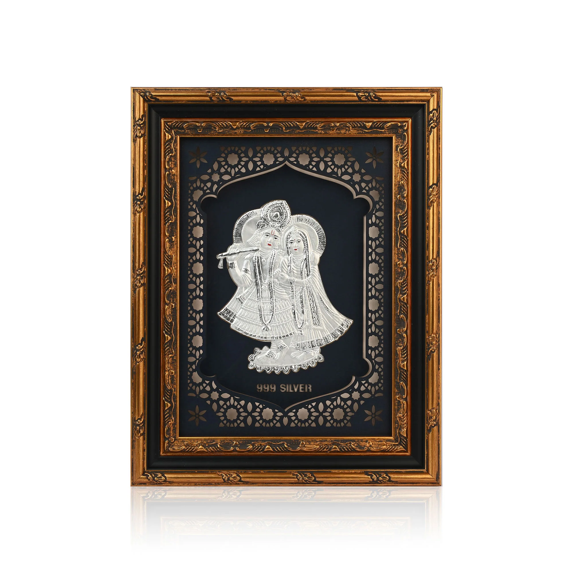 999 Silver Radha Krishna Wall Frame - Image 4