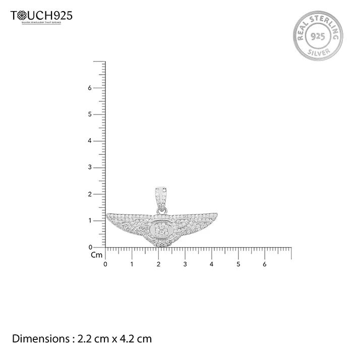 Bentley Signature Zircon Studded Silver Locket - Image 5