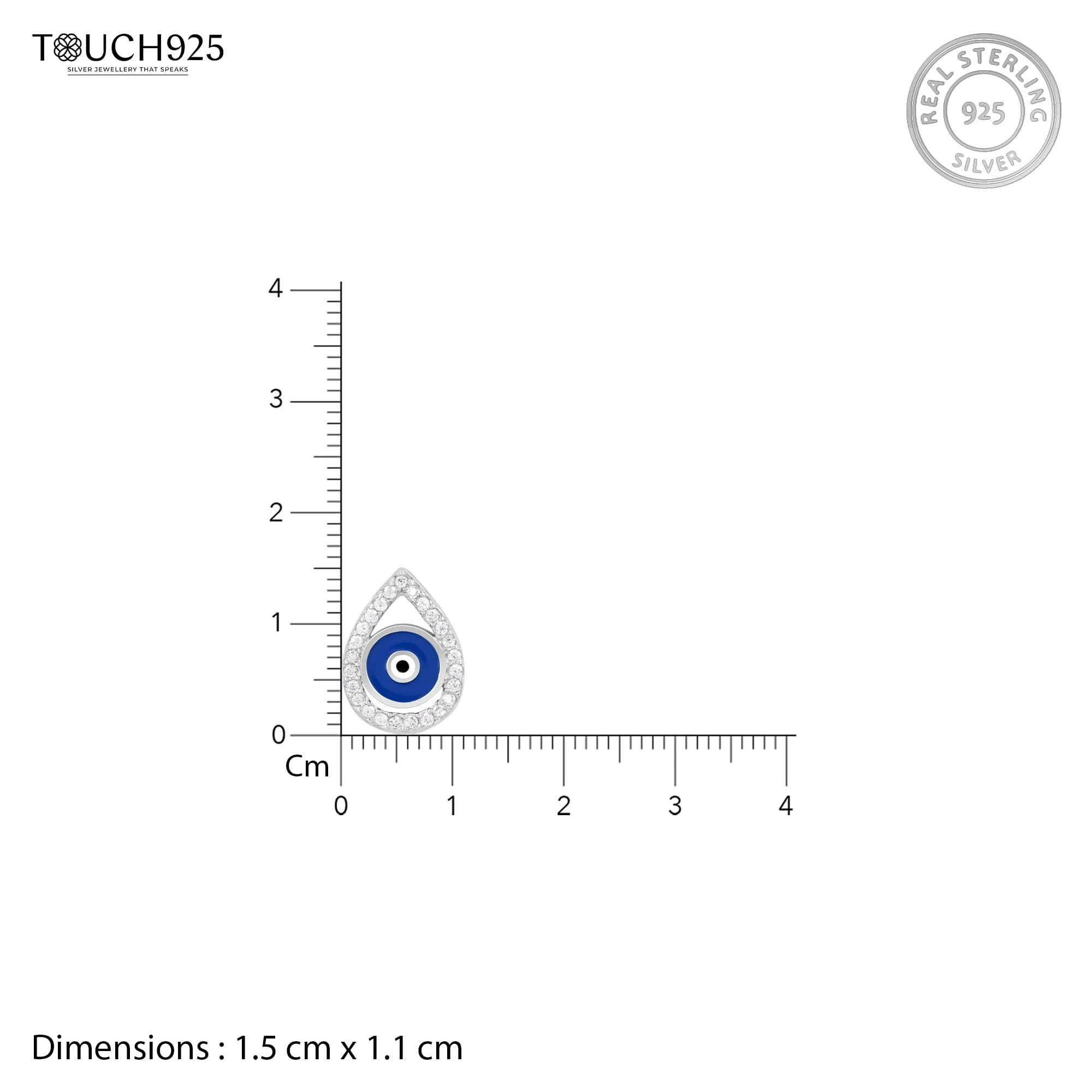 Drop Evil Eye Necklace - Image 6