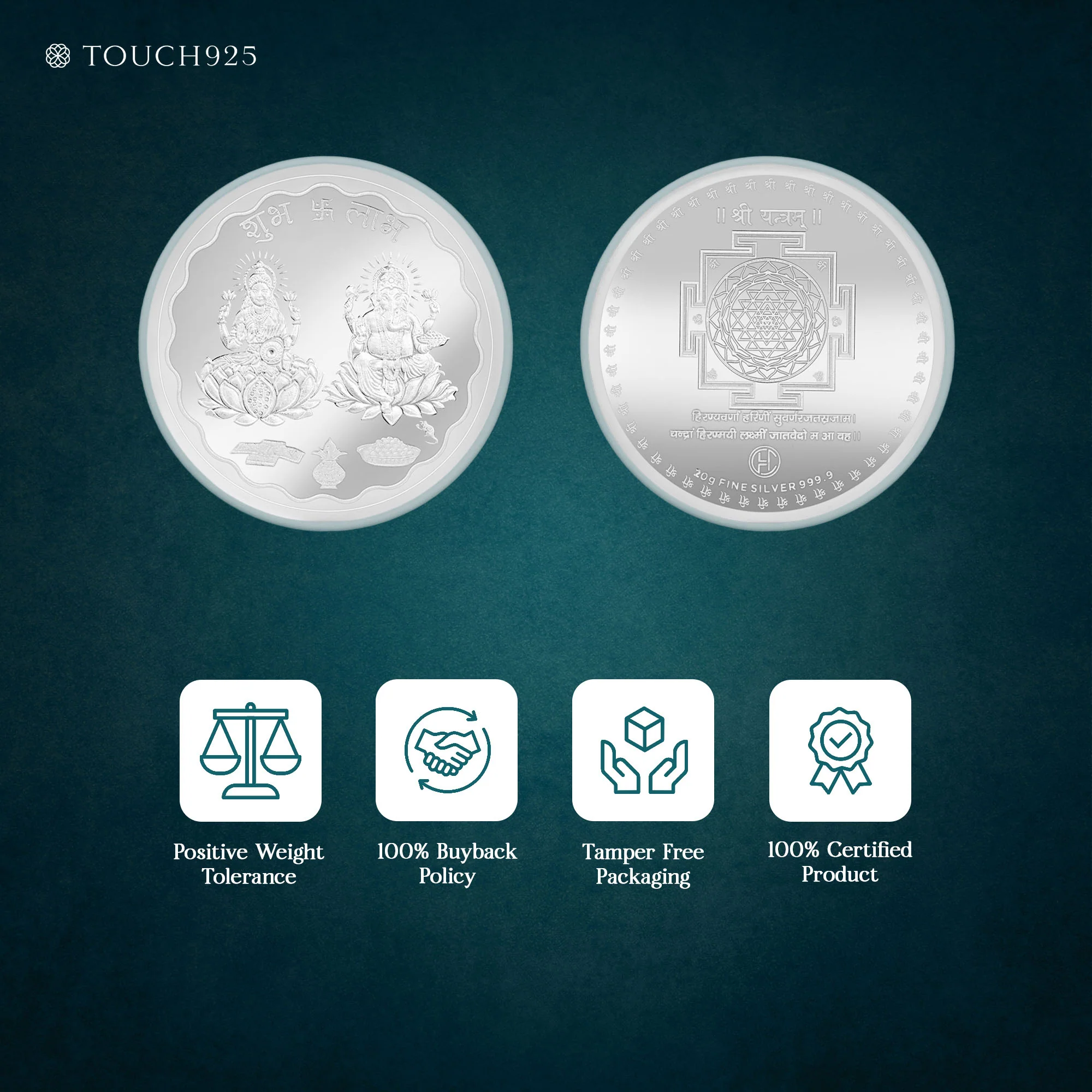 10-20g Laxmi Ganesh 999 Silver Coin - Image 11