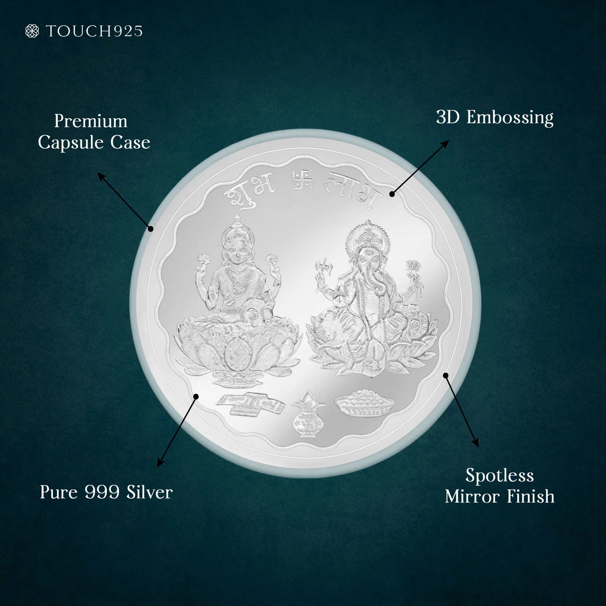 10-20g Laxmi Ganesh 999 Silver Coin - Image 4