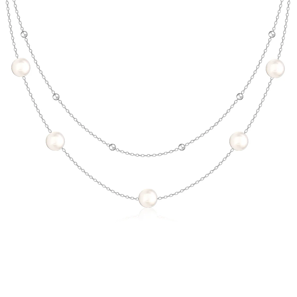 Layered Pearl Jewellery Set - Image 4