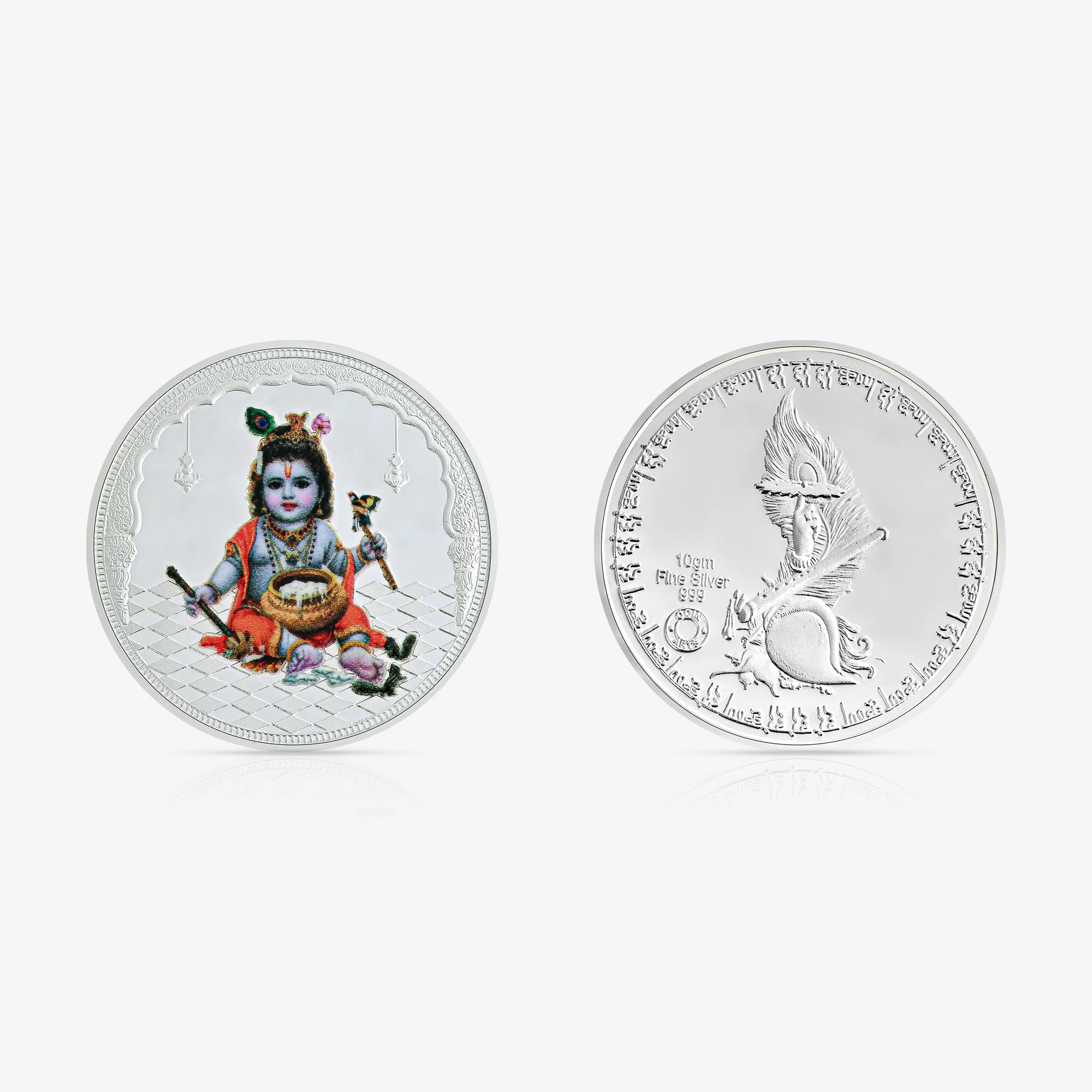 10g Bal Krishna Pure 999 Silver Coin - Image 3