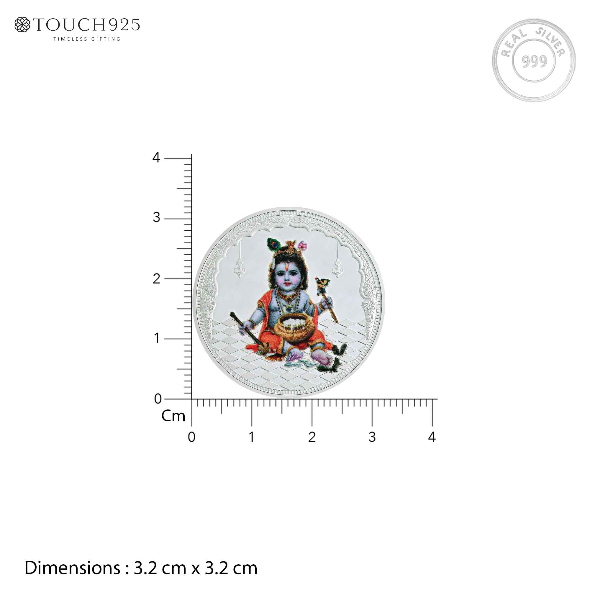 10g Bal Krishna Pure 999 Silver Coin - Image 6