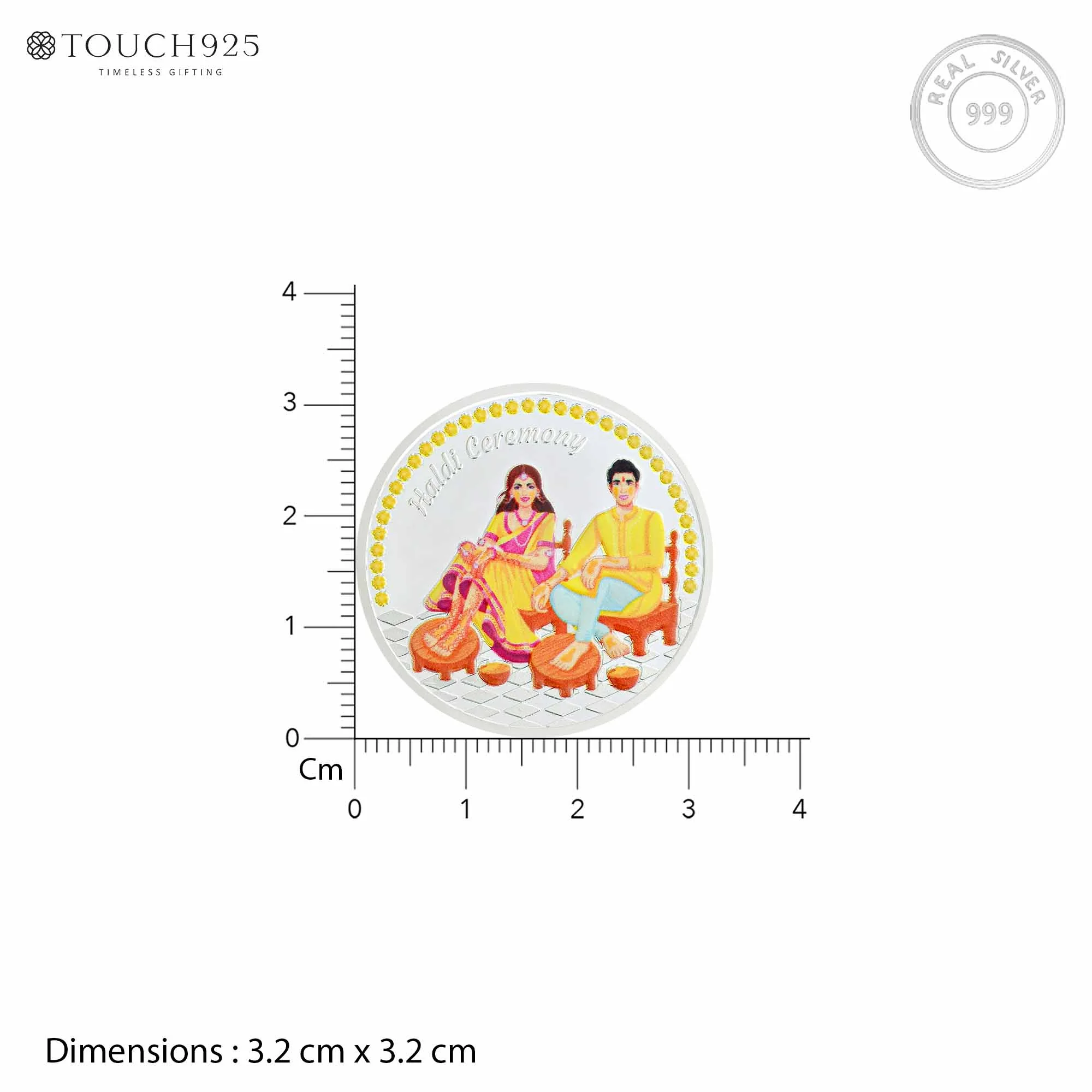 10g Haldi Ceremony Pure 999 Silver Coin - Image 6
