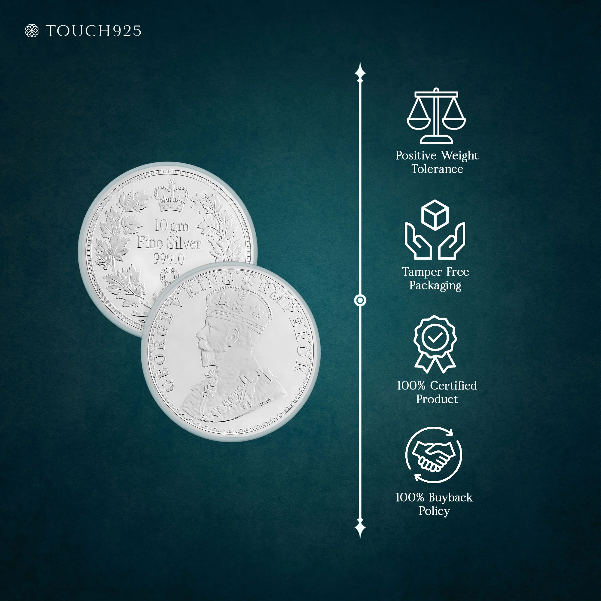 10-100g King Emperor Pure 999 Silver Coin - Image 5