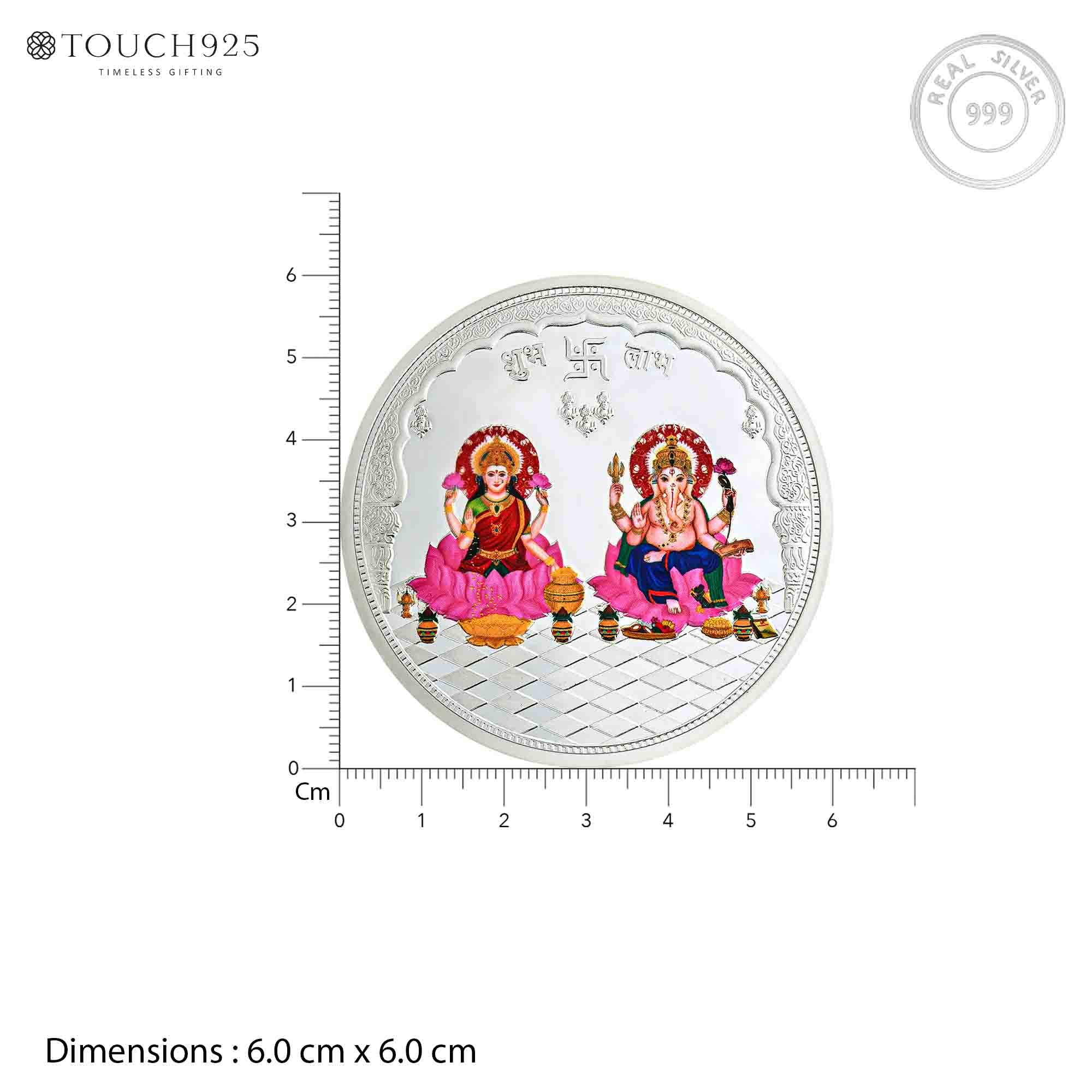 10-100g Lakshmi Ganesh Pure 999 Silver Coin - Image 18