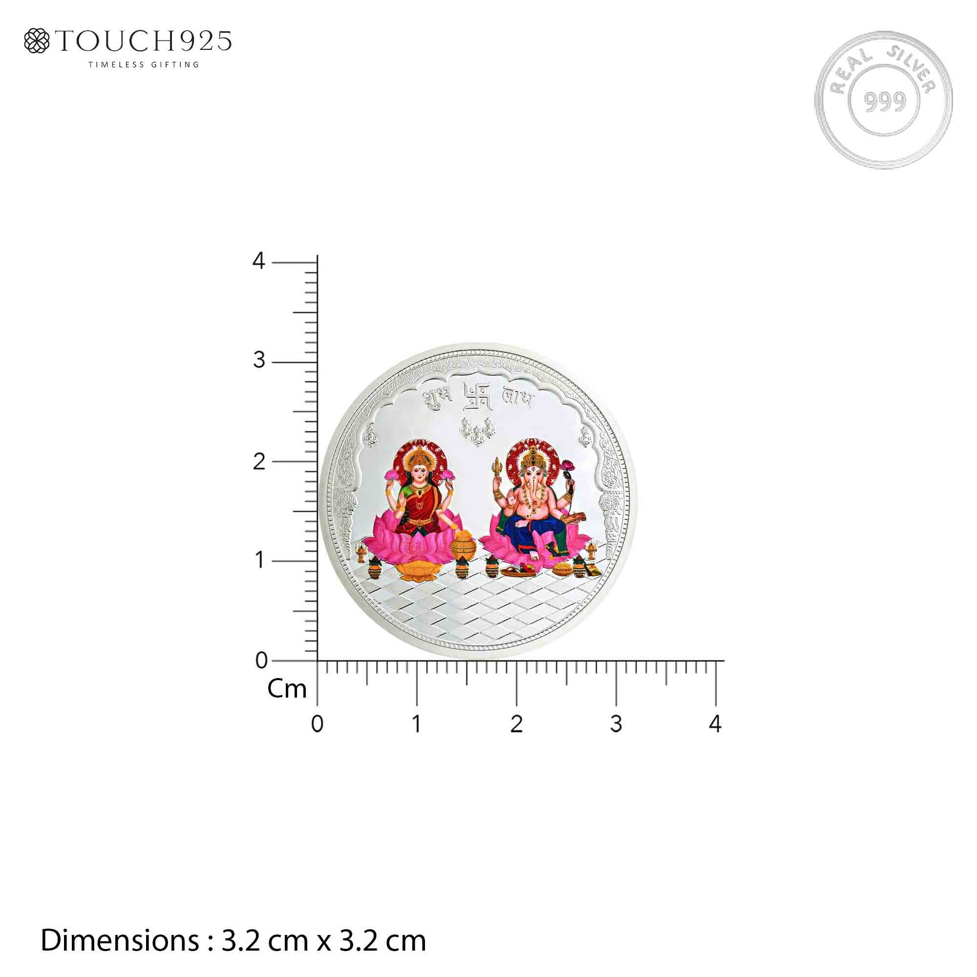 10-100g Lakshmi Ganesh Pure 999 Silver Coin - Image 6