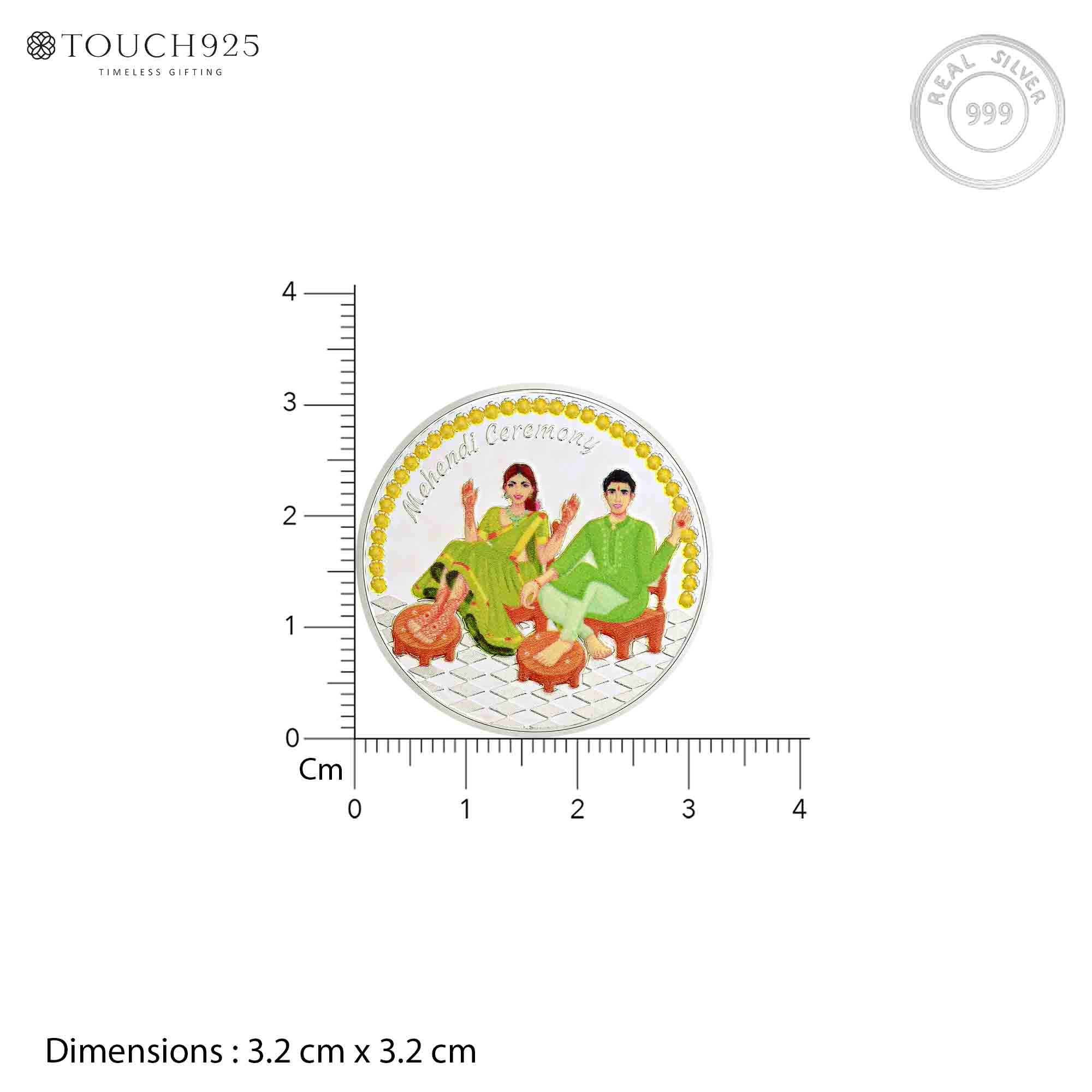 10g Mehendi Ceremony Pure 999 Silver Coin - Image 6