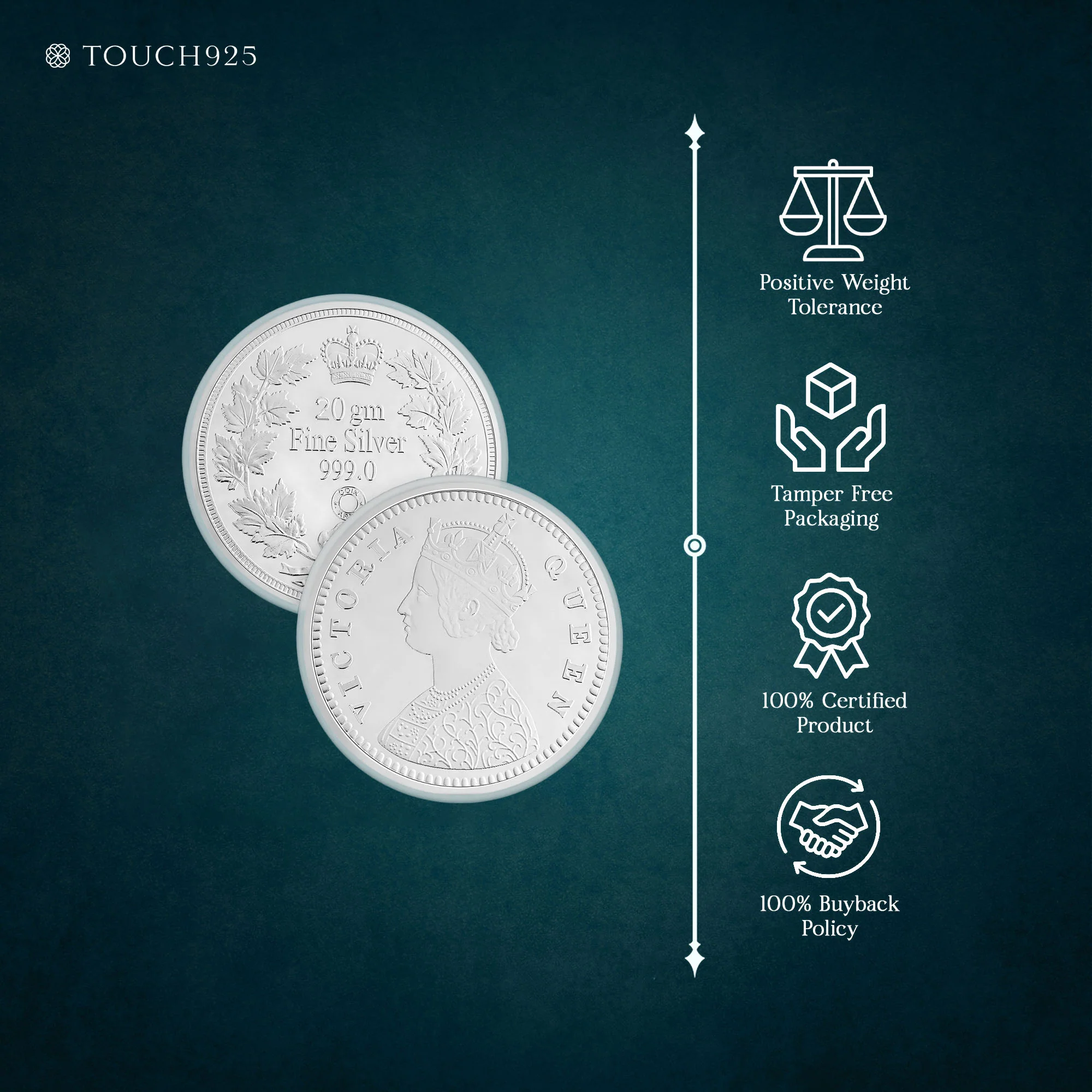 10-100g Queen Victoria Pure 999 Silver Coin - Image 11