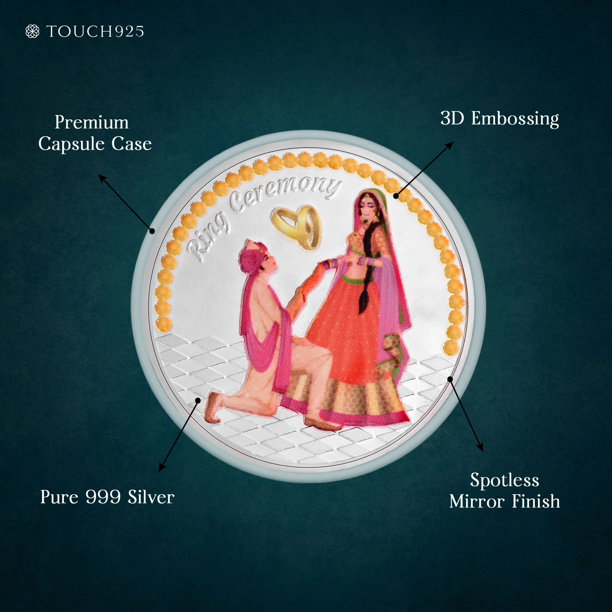 10g Ring Ceremony Pure 999 Silver Coin - Image 4