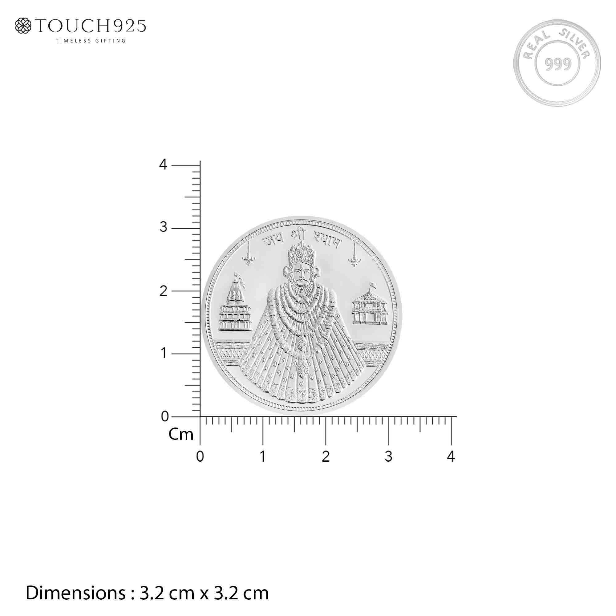 10g Shyam Baba Pure 999 Silver Coin - Image 6