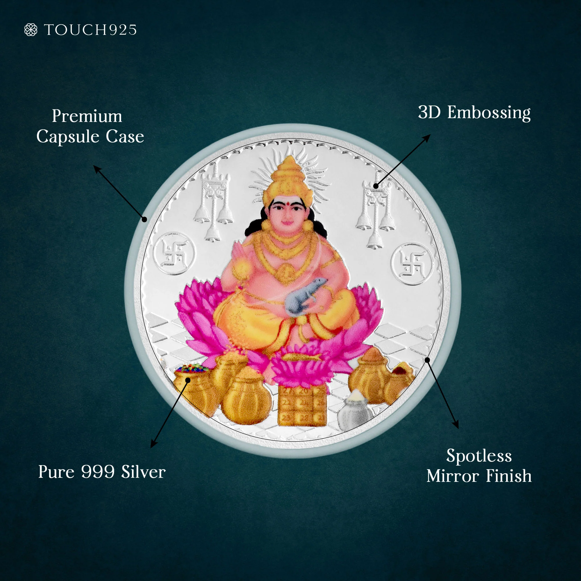 10g Kuber Ji Pure 999 Silver Coin - Image 4