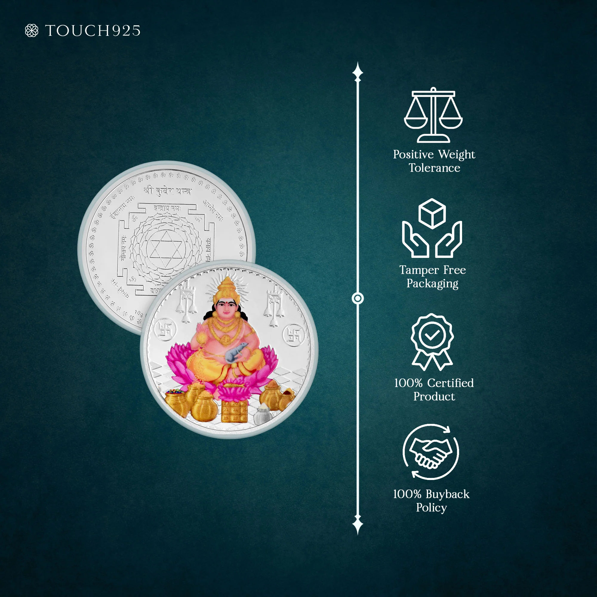 10g Kuber Ji Pure 999 Silver Coin - Image 5