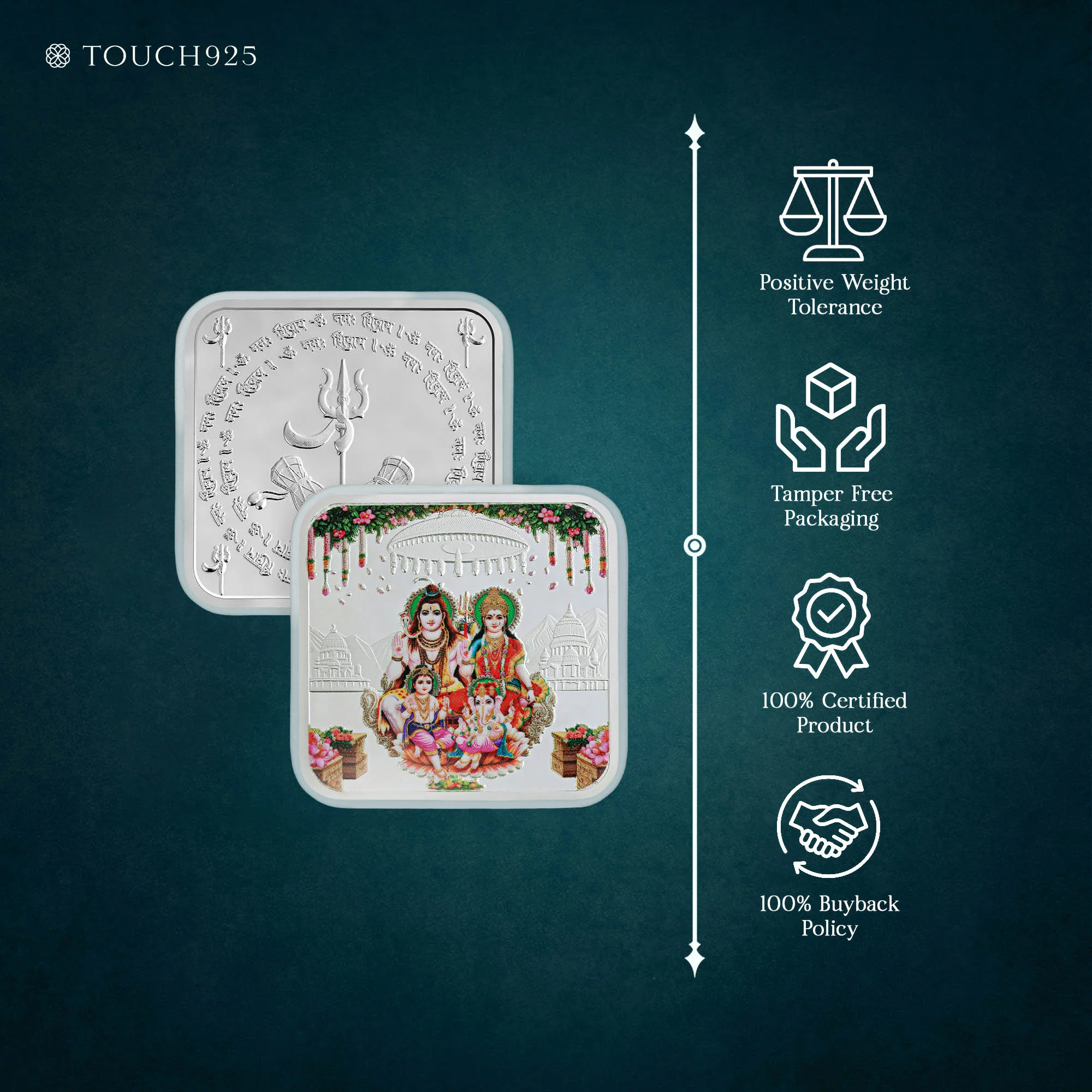 25g Shiv Parivar Pure 999 Silver Coin - Image 4