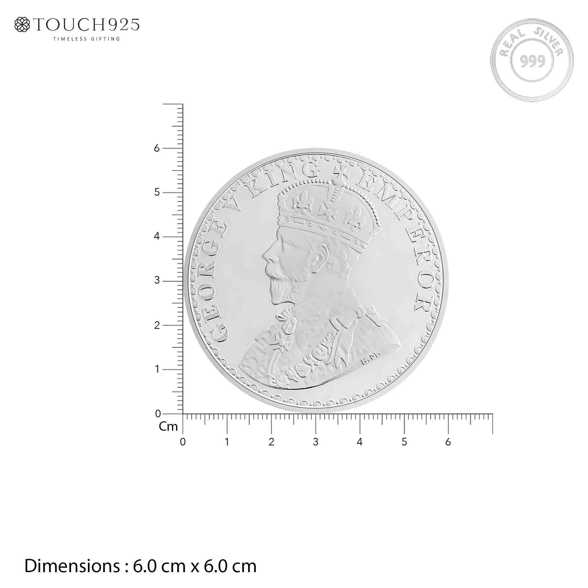50g King George V Pure 999 Silver Coin - Image 6