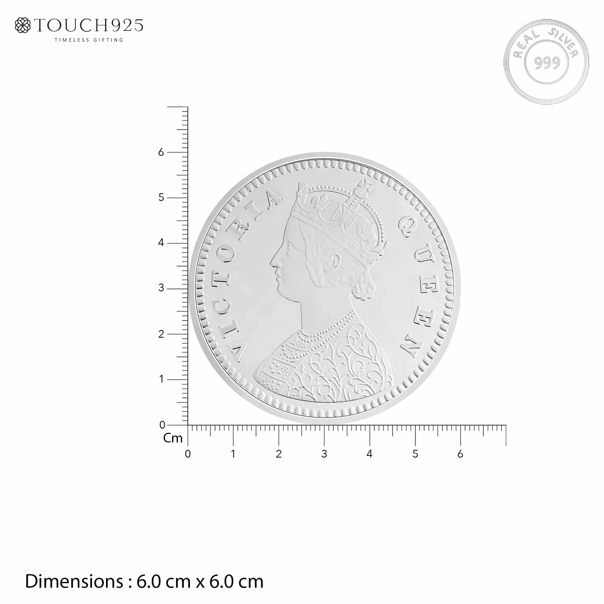 50g Queen Victoria Pure 999 Silver Coin - Image 6