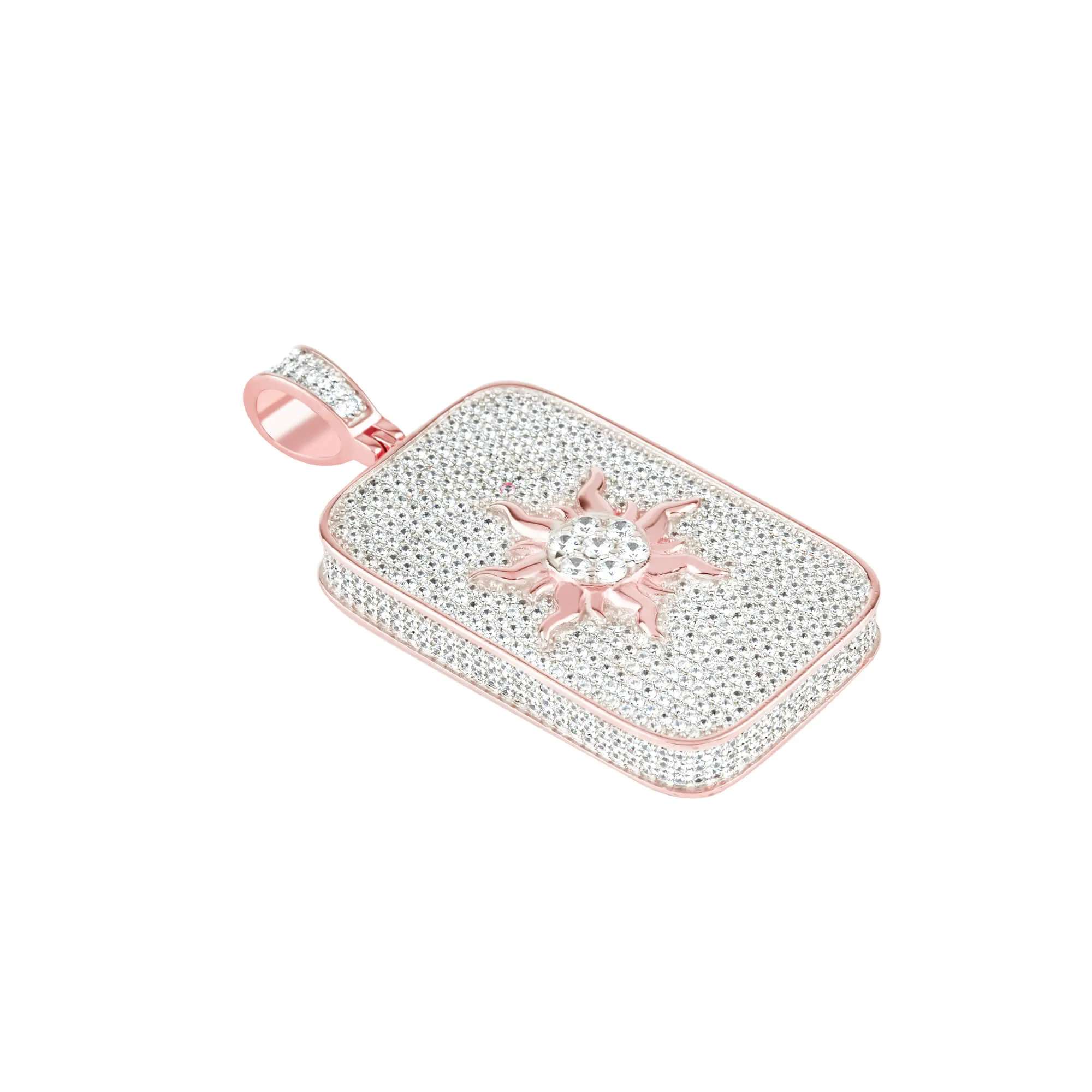 Radiant Dawn Zircon studded Rose Gold Locket - Image 4