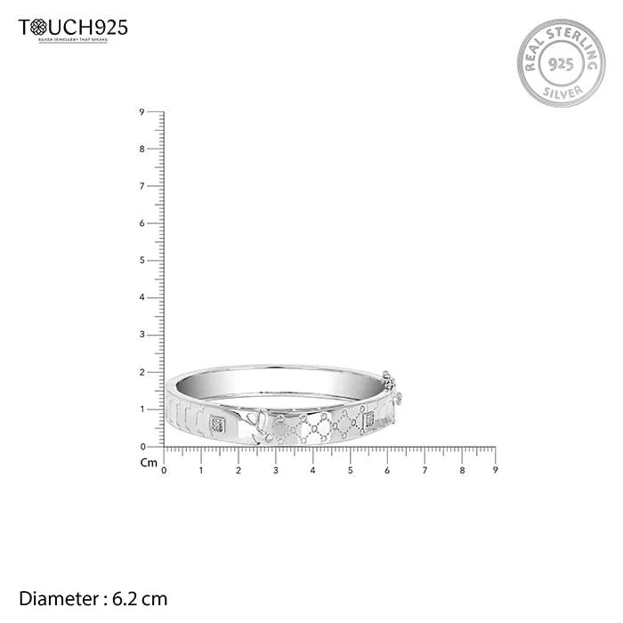 Silver Crisscross Kada - Image 5