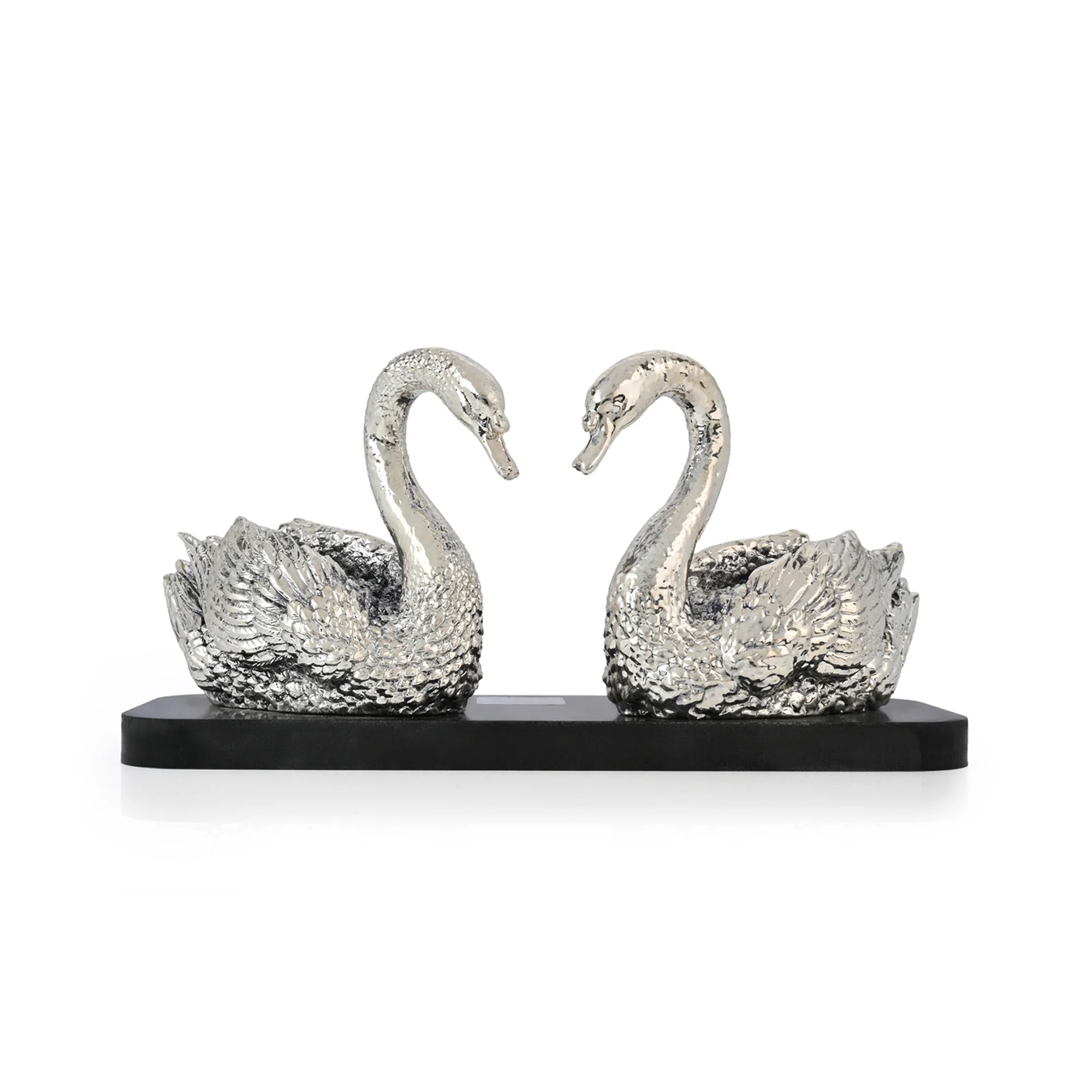 Swan Pair 999 Silver Plated Showpiece - Image 4