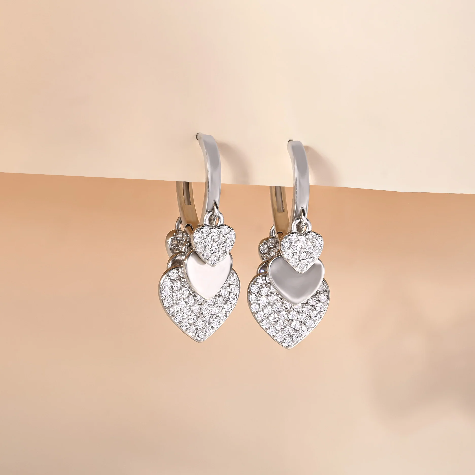 White Stone Charm Shaped Silver Bali - Image 3